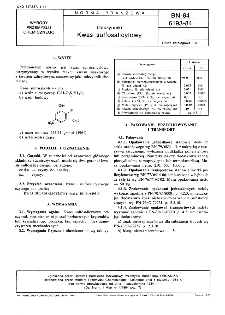 Odczynniki - Kwas sulfosalicylowy BN-84/6193-84