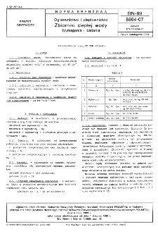 Ogrzewictwo i ciepłownictwo - Zbiorniki ciepłej wody - Wymagania i badania BN-89/8864-07