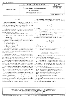 Ogrzewnictwo i ciepłownictwo - Odmulniki - Wymagania i badania BN-85/8864-60