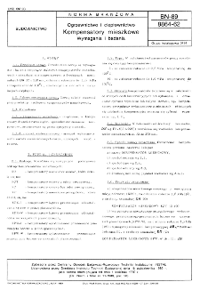 Ogrzewnictwo i ciepłownictwo - Kompensatory mieszkowe - Wymagania i badania BN-89/8864-62