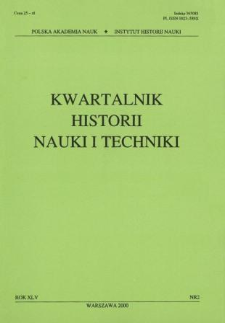 Kwartalnik Historii Nauki i Techniki R. 45 nr 2/2000