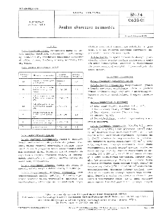 Analiza chemiczna żelazoniklu BN-74/0638-01