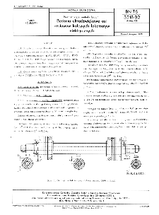 Nieniszczące metody badań - Badania ultradźwiękowe osi zestawów kołowych lokomotyw elektrycznych BN-76/3518-02 Arkusz 02