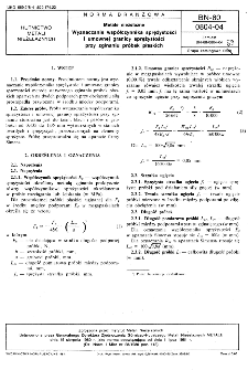 Metale nieżelazne - Wyznaczanie współczynnika sprężystości i umownej granicy sprężystości przy zginaniu próbek płaskich BN-80/0804-04