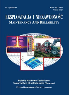 Eksploatacja i Niezawodność = Maintenance and Reliability Nr 1 (49)2011