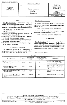 Wyroby proszkowe - Alsifery - Rdzenie BN-73/0886-02.