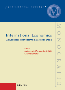 International Economics : actual research problems in Eastern Europe
