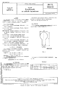 Mosiądz - Kształtowniki na wkładki bębenkowe BN-72/0824-14