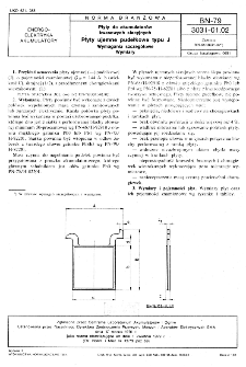 Płyty do akumulatorów kwasowych stacyjnych - Płyty ujemne pudełkowe typu J - Wymagania szczegółowe - Wymiary BN-79/3031-01.02