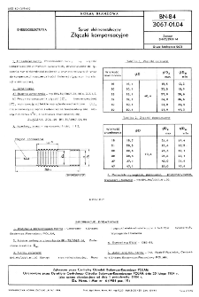 Sprzęt elektroinstalacyjny - Złączki kompensacyjne BN-84/3067-01.04