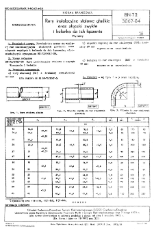 Rury instalacyjne stalowe gładkie oraz złączki zwykłe i kolanka do ich łączenia - Wymiary BN-72/3067-04