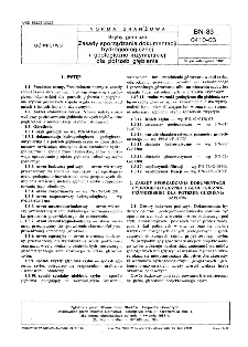 Szyby górnicze - Zasady sporządzania dokumentacji hydrogeologicznej i geologiczno-inżynierskiej dla potrzeb głębienia BN-83/0410-03