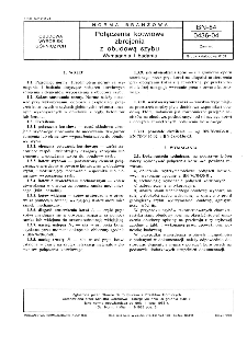 Połączenia kotwiowe zbrojenia z obudową szybu - Wymagania i badania BN-84/0436-04