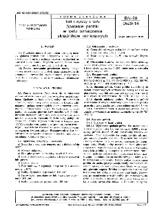 Torf i wyroby z torfu - Spalanie próbki w celu oznaczania składników mineralnych BN-80/0520-14