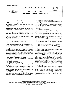 Torf i wyroby z torfu - Oznaczanie azotu amonowego BN-83/0520-21