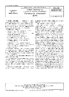 Analiza chemiczna rud i odpadów cynkowo-ołowiowych - Oznaczanie zawartości glinu BN-86/0818-01/08