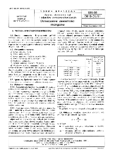 Analiza chemiczna rud i odpadów cynkowo-ołowiowych - Oznaczanie zawartości manganu BN-86/0818-01/11