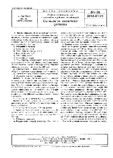 Analiza chemiczna rud i odpadów cynkowo-ołowiowych - Oznaczanie zawartości germanu BN-86/0818-01/21