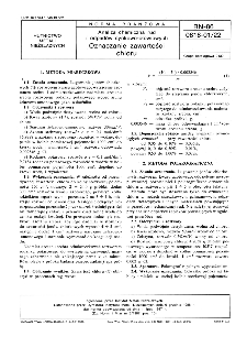 Analiza chemiczna rud i odpadów cynkowo-ołowiowych - Oznaczanie zawartości chloru BN-86/0818-01/22