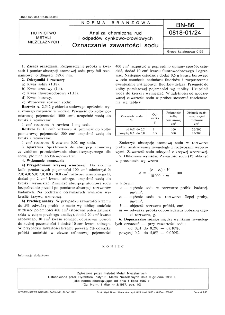 Analiza chemiczna rud i odpadów cynkowo-ołowiowych - Oznaczanie zawartości sodu BN-86/0818-01/24