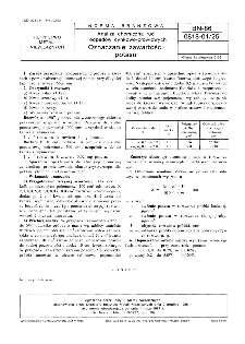 Analiza chemiczna rud i odpadów cynkowo-ołowiowych - Oznaczanie zawartości potasu BN-86/0818-01/25