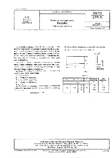 Wyroby z topionego bazaltu - Kształtki - Podstawowe parametry BN-73/6791-11