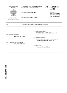 Urządzenie do usuwania siarkowodoru z biogazu : opis patentowy nr 212645