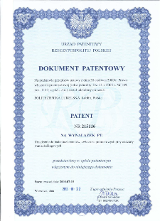 Urządzenie do badania elementów, zwłaszcza polimerowych przy oddziaływaniach ślizgowych : opis patentowy nr 215116