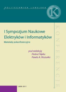 I Sympozjum Naukowe Elektryków i Informatyków : materiały pokonferencyjne