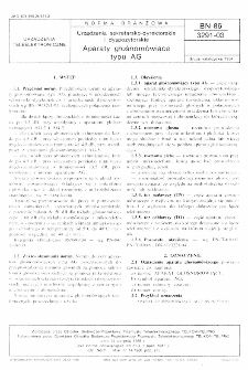 Urządzenia sekretarsko-dyrektorskie i dyspozytorskie - Aparaty głośnomówiące typu AG BN-86/3291-03