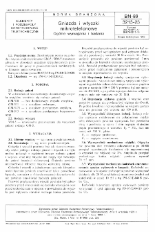Gniazda i wtyczki mikrotelefonowe - Ogólne wymagania i badania BN-89/3213-23