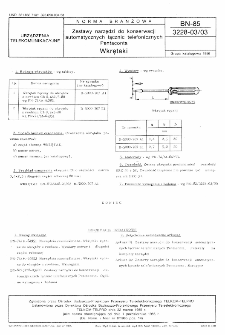 Zestawy narzędzi do konserwacji automatycznych łącznic telefonicznych Pentaconta - Wkrętaki BN-85/3228-03/03