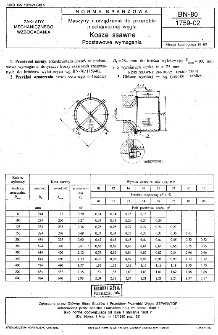 Maszyny i urządzenia do przeróbki mechanicznej węgla - Kosze ssawne - Podstawowe wymagania BN-80/1759-02