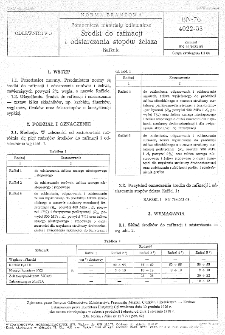 Pomocnicze materiały odlewnicze - Środki do rafinacji i odsiarczania stopów żelaza - Rafżele BN-76/4022-03