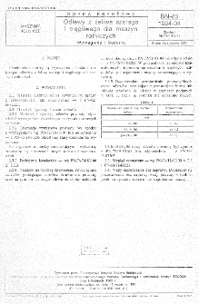 Odlewy z żeliwa szarego i ciągliwego dla maszyn rolniczych - Wymagania i badania BN-83/1904-04