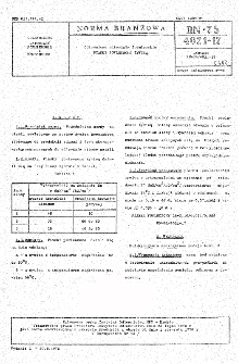 Odlewnicze materiały formierskie - Piaski powleczone żywicą BN-75/4021-17
