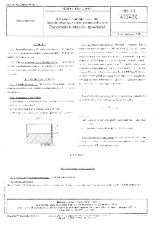 Odlewnicze materiały formierskie - Badania laboratoryjne mas samoutwardzalnych - Oznaczanie stopnia spienienia BN-70/4024-30