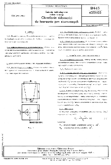 Badania technologiczne żeliwa szarego - Określanie skłonności do tworzenia jam skurczowych BN-65/4051-03