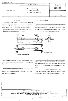 Badania technologiczne żeliwa ciągliwego - Próba zginania BN-65/4051-05