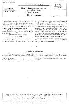 Maszyny i urządzenia do przeróbki mechanicznej węgla - Kroćce wylotowe - Główne wymagania BN-76/1759-01