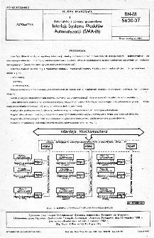 Automatyka i pomiary przemysłowe - Interfejs Systemu Modułów Automatyzacji (SMA-M) BN-81/5620-07
