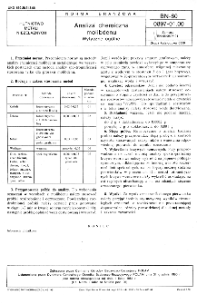Analiza chemiczna molibdenu - Wytyczne ogólne BN-80/0897-01.00