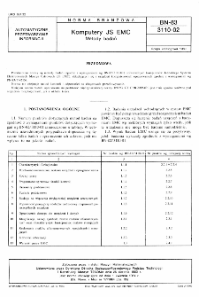 Komputery JS EMC - Metody badań BN-83/3110-02