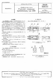 Urządzenia teletechniczne - Przekaźnik miniaturowy szybkodziałający typu MS1n BN-68/3282-04