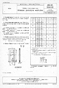 Układy dźwigniowe wag - Wieszaki podwójne wzdłużne BN-89/5548-20