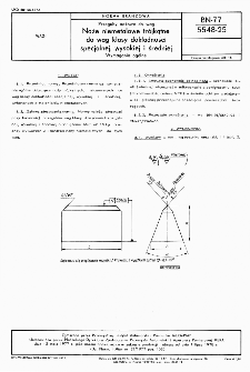 Przeguby nożowe do wag - Noże niemetalowe trójkątne do wag klasy dokładności specjalnej, wysokiej i średniej - Wymagania ogólne BN-77/5548-25
