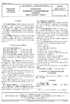 Konduktometria - Przetworniki konduktometryczne analogowe - Ogólne wymagania i badania BN-81/5572-01.01