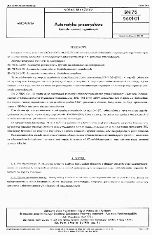 Automatyka przemysłowa - Symbole operacji sygnałowych BN-75/5601-01