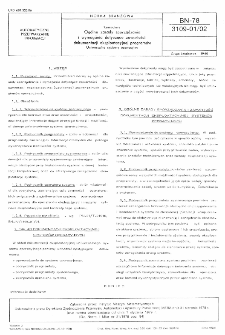 Komputery - Ogólne zasady sporządzania i wymagania dotyczące zawartości dokumentacji eksplatacjyjnej programów - Uniwersalne systemy operacyjne BN-78/3109-01/02