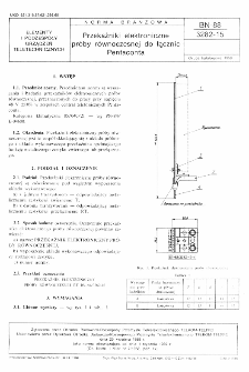 Przekaźniki elektroniczne próby równoczesnej do łącznic Pentaconta BN-88/3282-15
